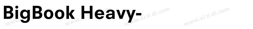 BigBook Heavy字体转换